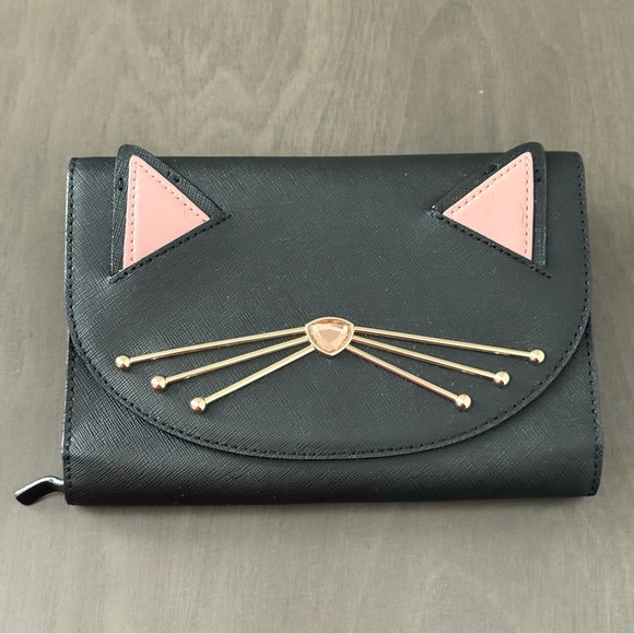 Kate Spade Handbags - Kate Spade New York Cat's Meow Black Wallet